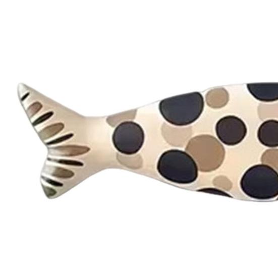 4Pcs Wooden Fish Wall Decor, Rustic Farmhouse Ocean Fish Wall Art, Vintage Beach Nautical Coastal Theme Fish Decor for Home Lake Ocean Bathroom