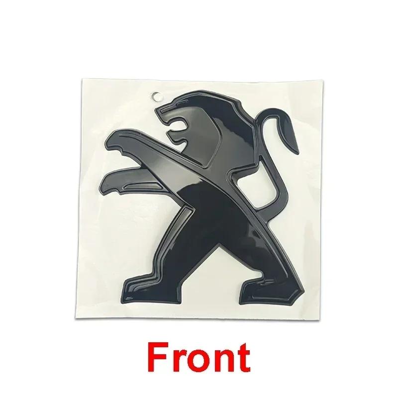Front Hood Decals Rear Trunk Lion Emblem for Peugeot 301 308 408 508 2008 3008 4008 5008 ABS Car Stickers Refitted Accessories
