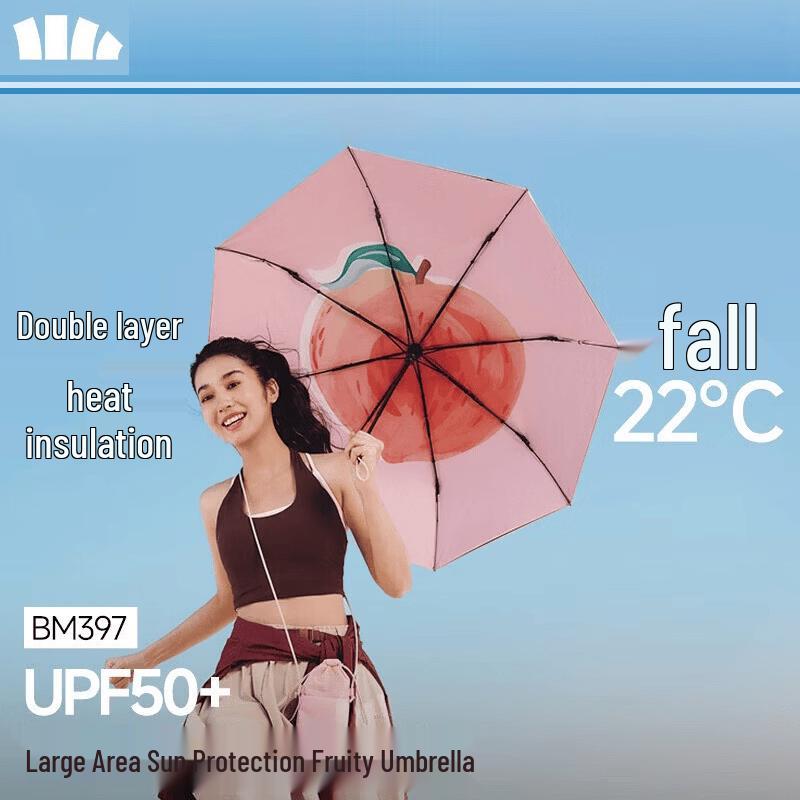 Beneunder BM397 UV Protection Triple-Fold Sun & Rain Umbrella