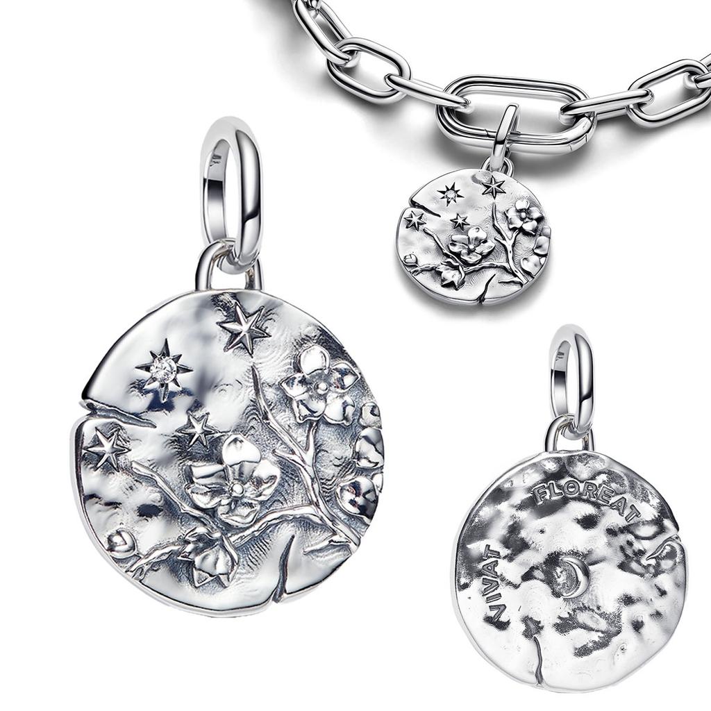 925 Silver Pendant Charms Coin Seal Monkey Bear Butterfly Rose Heart Beads DIY Bracelets Necklaces Fine Jewelry Gifts