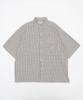 WEGO Short Sleeve Minimalist Check Logo Summer Size White Check 1 Men's Shirt, Shirt, Top, Streetwear, Casual, M,