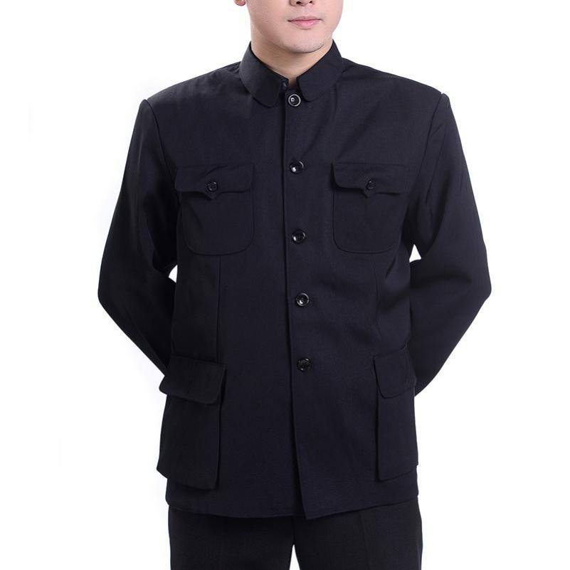 

Tunic Men s Tunic Spring and Autumn Jacket Large Size Loose Military Casual Jacket 82 чорний