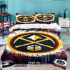 Denver Basketball Team 3pcs Bedding Set,Including 1pc Duvet Cover And 2pcs Pillowcases Perfect Gift for Christmas,Ideal for Bedroom, Dormitory