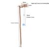 Ceiling-High Solid Wood Cat Tree with Rope Ladder and Jumping Platforms