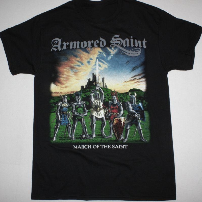 

ARMORED SAINT MARCH OF THE SAINT T-shirt Tops Tee Short Sleeve Black Men S To 4XL XL