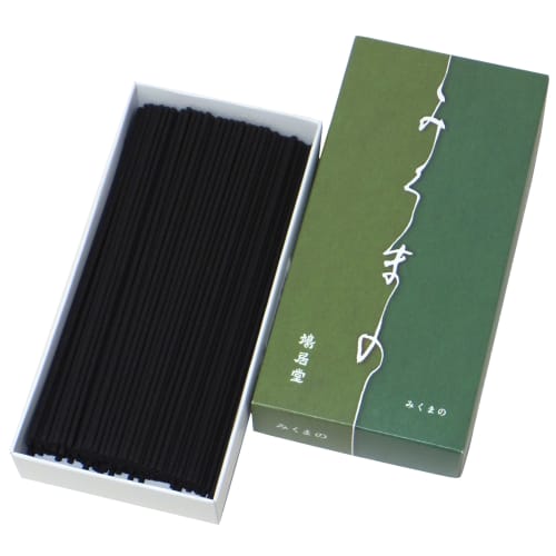 Kyukyodo Incense Sticks, Mikuma, Paper Box, Loose Pack, Approx. 100g, 14cm