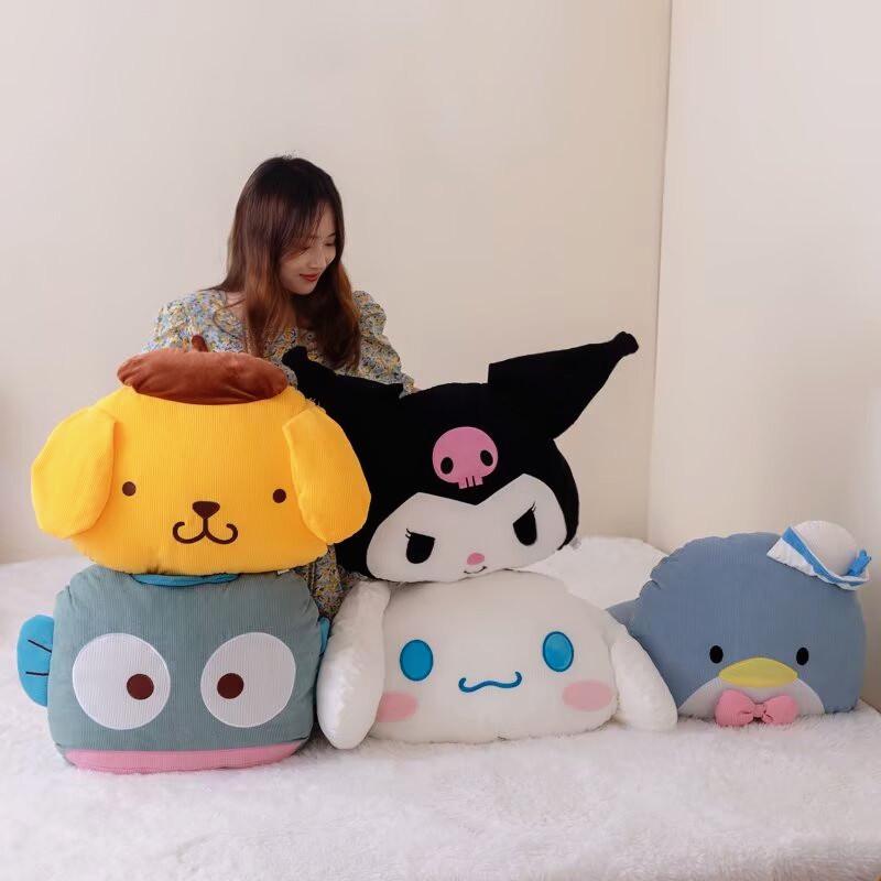 Cute Cinnamoroll & Pompompurin Plush Pillow Headrest for Car/Home