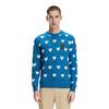 MLB Boston Red Sox Heart Jacquard Letter Embroidered Loose Pullover Sweater Unisex sweater Blue 3AKPH0131-43BLS