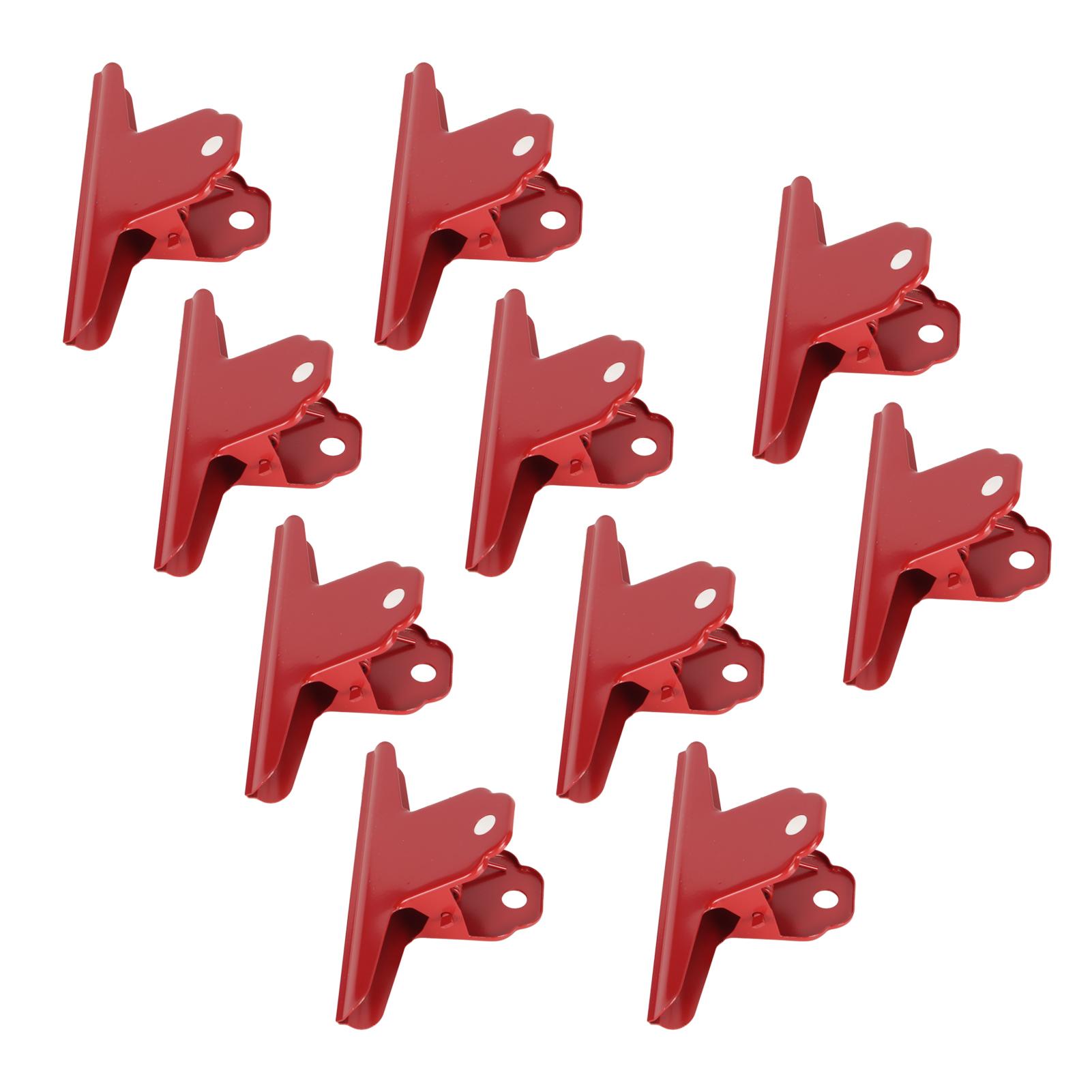 10pcs Metal   Clips Multipurpose Electroplating Rustproof Large Paper Clamps for   School