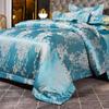 Europäischer Satin-Jacquard-Bettbezug, vierteiliges Set, besticktes dreiteiliges Set