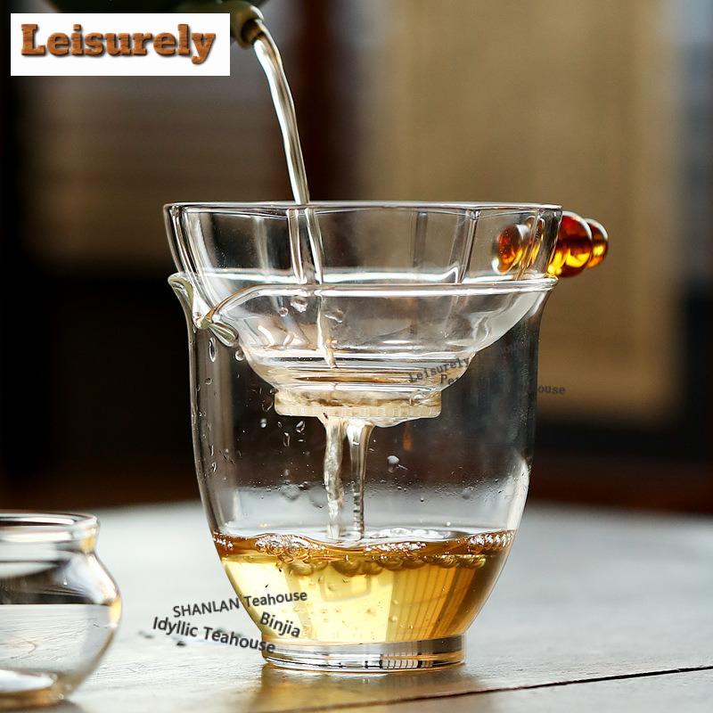 High Borosilicate Glass Plum Blossom Tea Separator Infusor Creative Tea Strainer Dispenser Tea Making Tea Filter Tea Ceremony