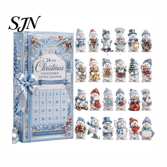 Balcony Hanging Pendant Heritage Acrylic Advent Calendar, Decorative Ornament, Durable Lightweight Christmas Calendar Blind Box for Home Bedroom