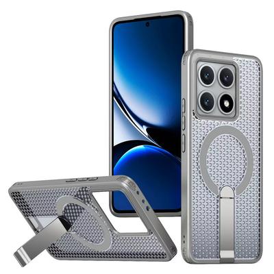 Case For Redmi Note 14 5G Note 13 Pro 4G Magsafe Magnetic Ring Stand Heat Dissipation Armor Shockproof Cover For Xiaomi 14T Pro