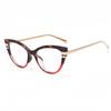 Vintage Cat Eye Anti Blue Light Optical Lens Glasses Women Luxury Myopia Customize Prescription Photochromic Eye Glasses Frame