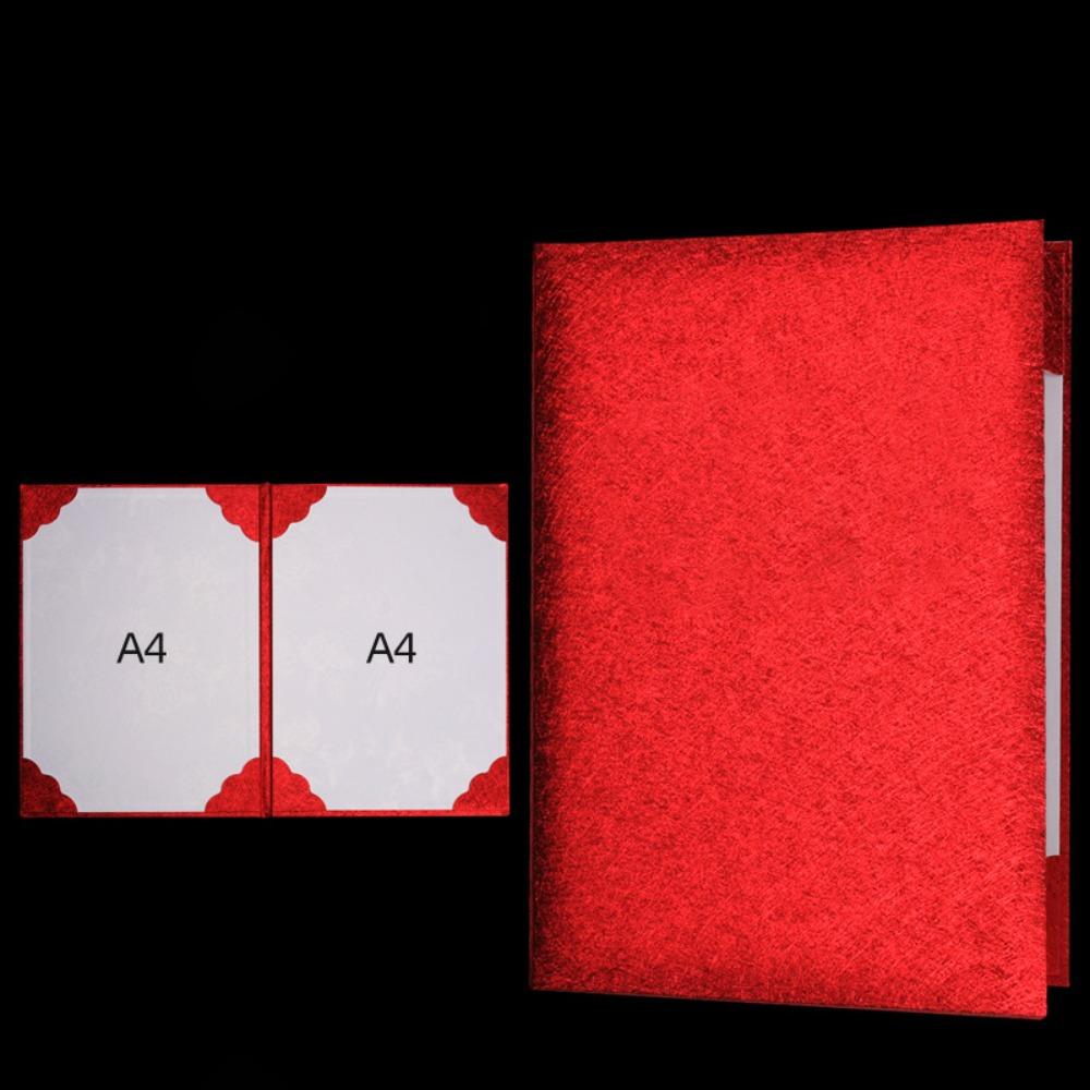 

Thicken Paper Cover A4 File Page Folder Good Quality Speech Folder червоний