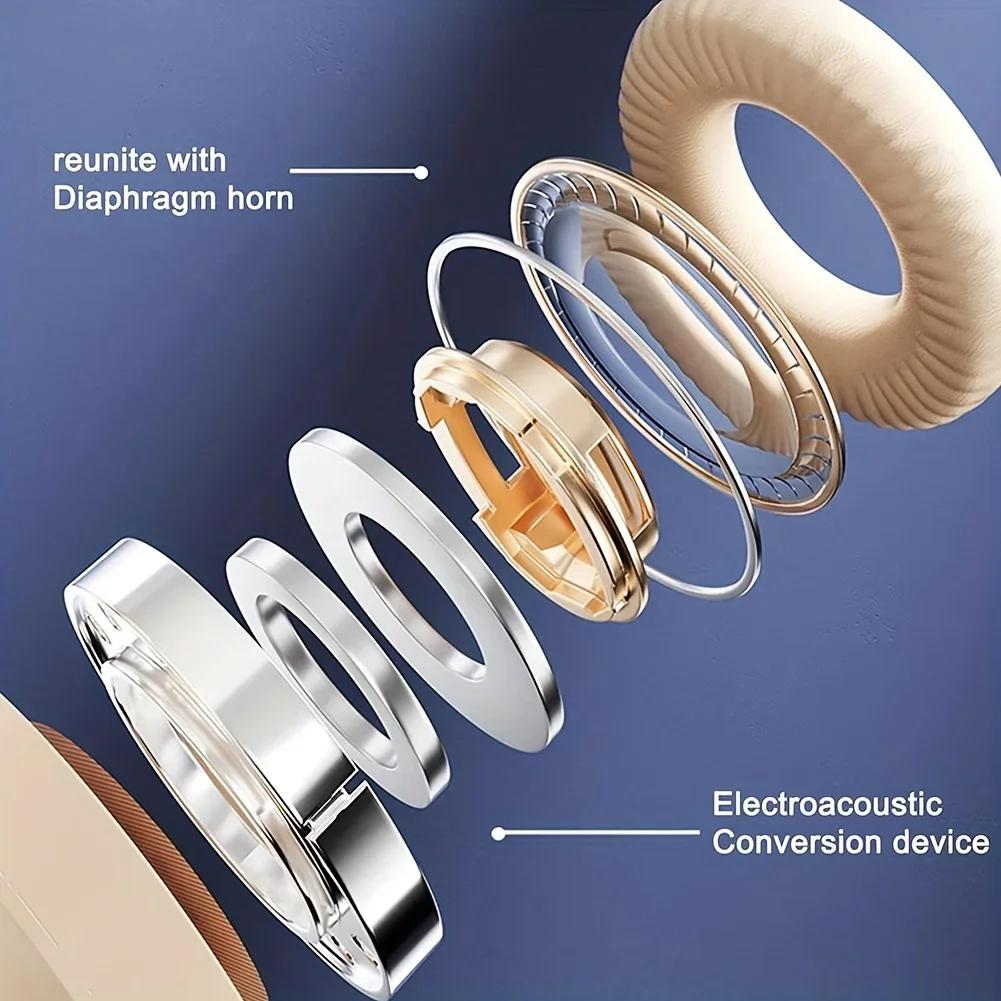 Lichtemittierende Bluetooth 5.3-Kopfhörer, klappbare LED-Ohrhörer mit TF-Karte, kabelloses Headset, TYPE-C-Lade-Gaming-Kopfhörer für iOS und Android