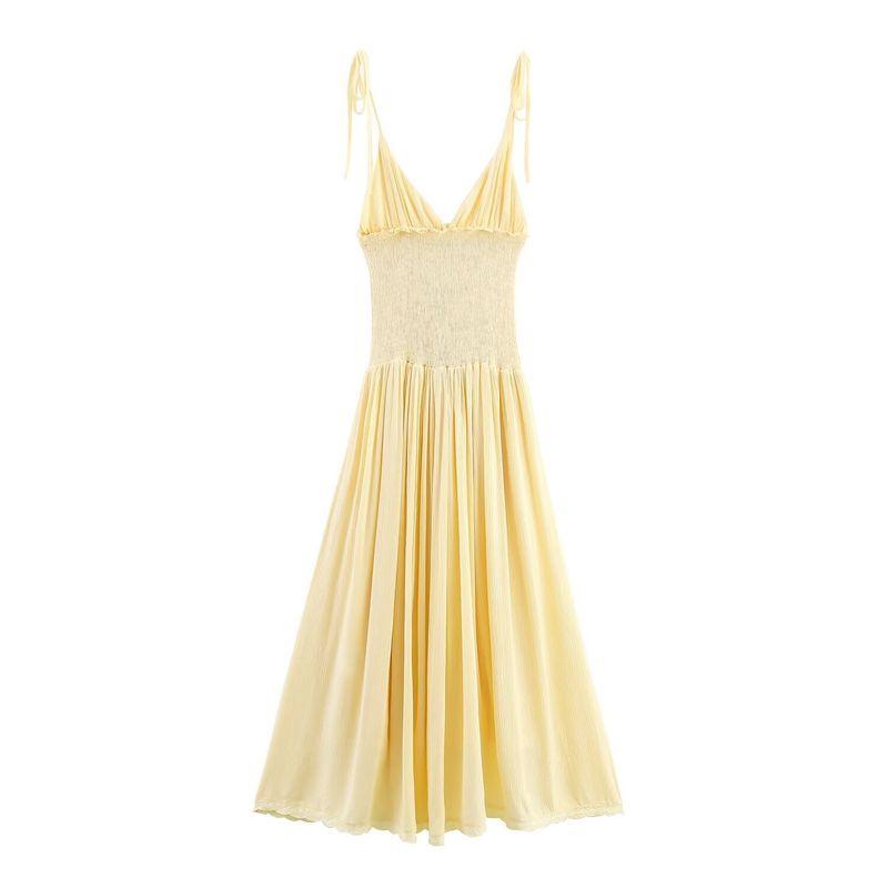 Jnleaog Spring New Arrival Women's Clothing Fashion Wind French Fashion Honeycomb Patchwork Midi Skirt Dress 0881393