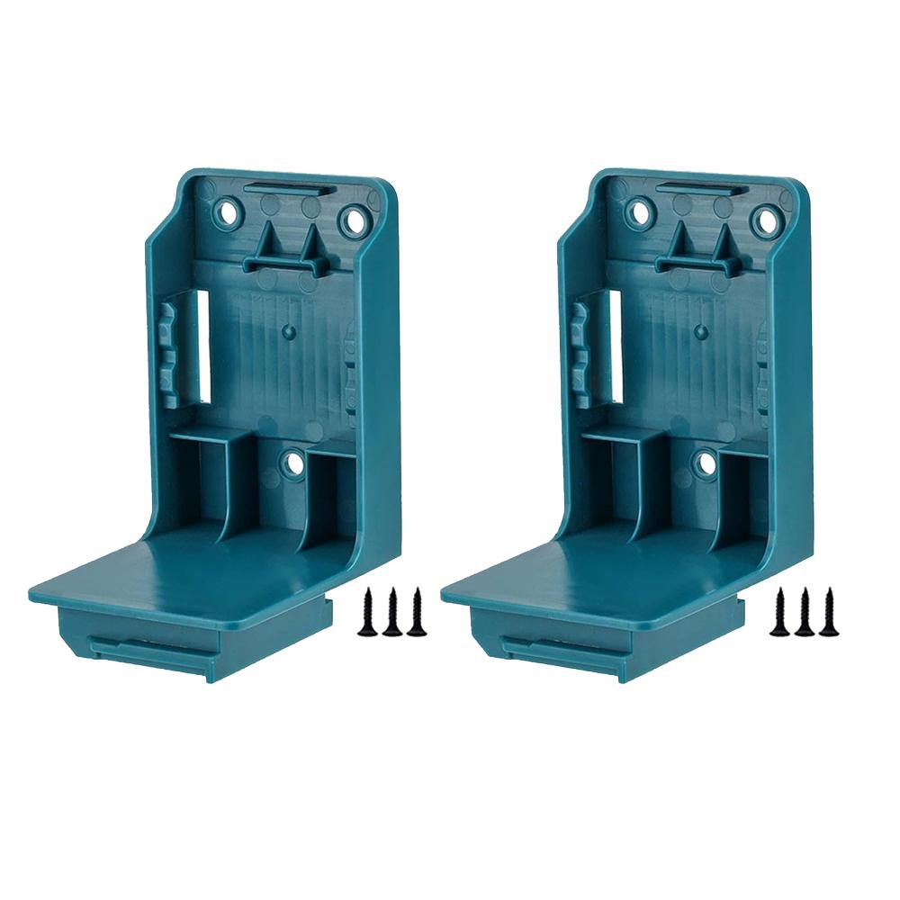 1-5 Stück Elektrowerkzeug Akku Halter 2 IN 1 Werkzeughalter für Makita Akku Werkzeug Aufbewahrungsregal Halterung mit Schrauben DIY