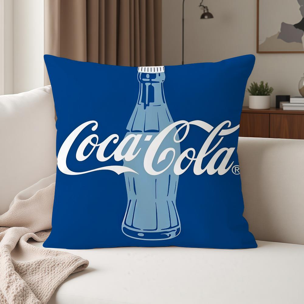 Fashion Print CCoca CCola Pillow Case Suitable For Bedrooms Living Rooms Cars Home Decoration
