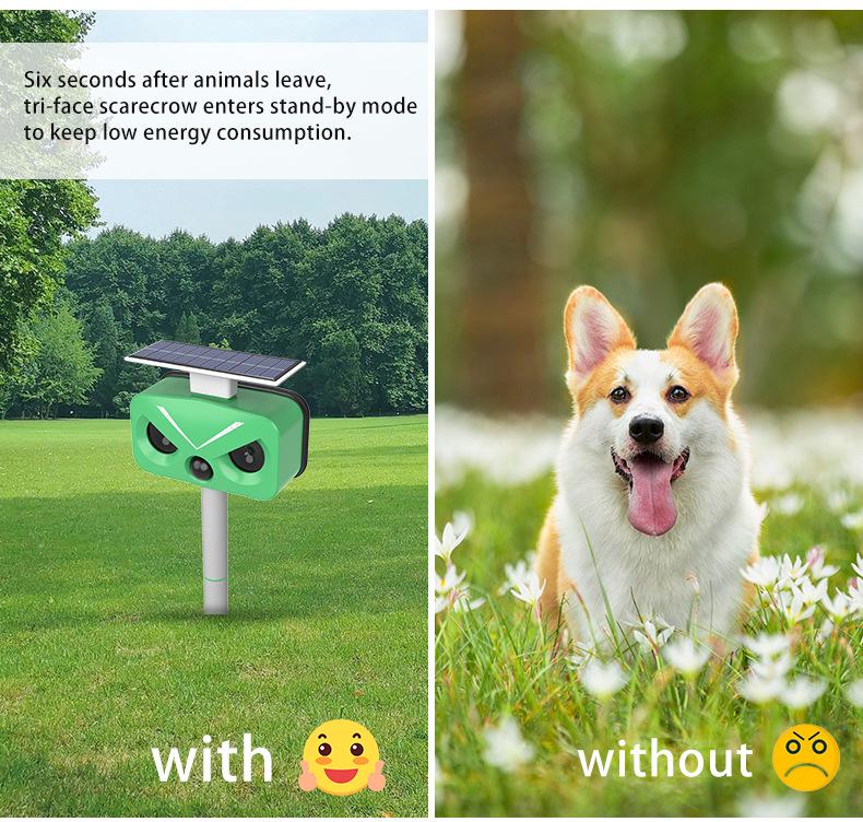 Solar Bird & Animal Repeller with High-Power Alarm