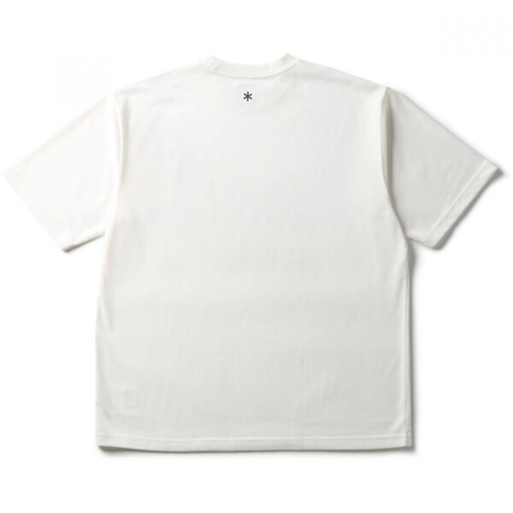Snow Peak New STandard Square Logo T ShirT MenS cuT   Sewn Off whiTe Size S nSd TS 25au002