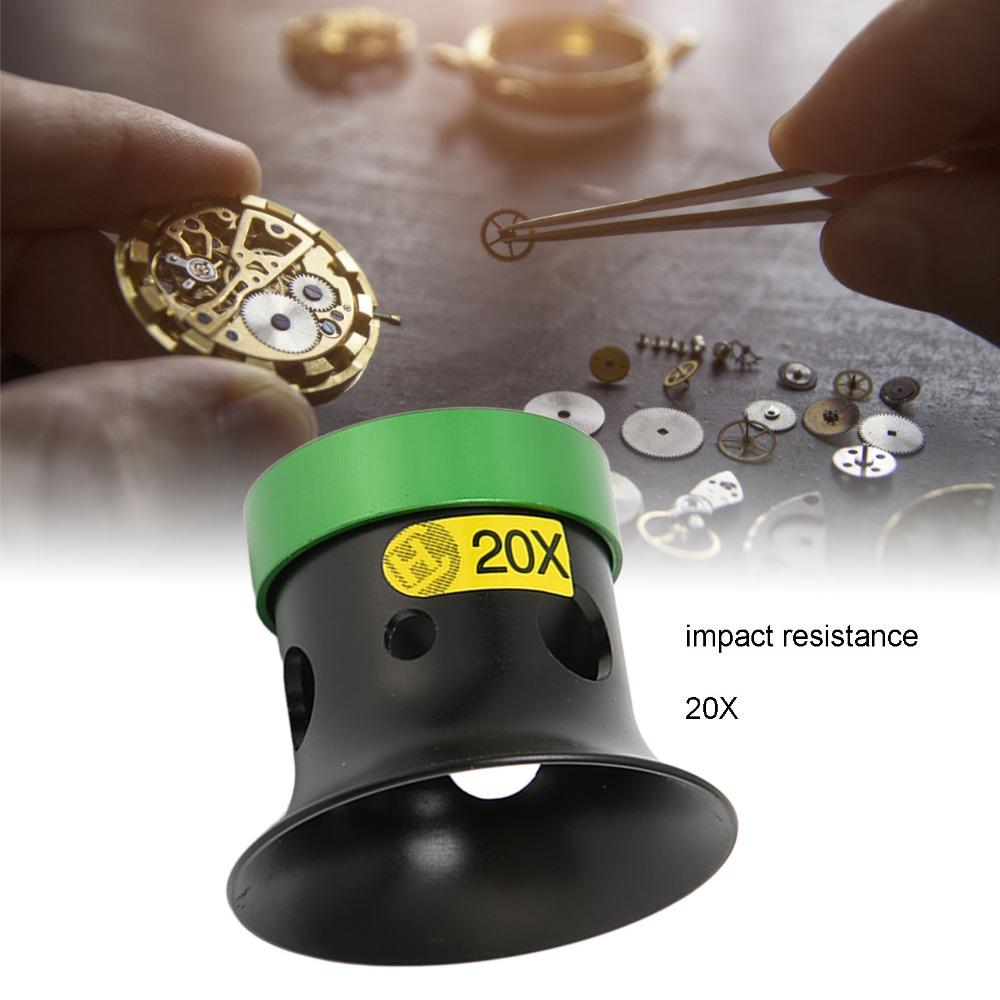 

High Hardness Watchmaker Loupe Sapphire Glass Jewelry Magnifier Jewelers Loupe Jewelry Watch 20X
