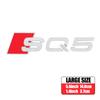3D ABS Auto Body Rear Trunk Decoration Sticker Car Styling Emblem Decal Refit Accessories For Audi RS RSQ3 RSQ5 RSQ7 SQ3 SQ5 SQ7