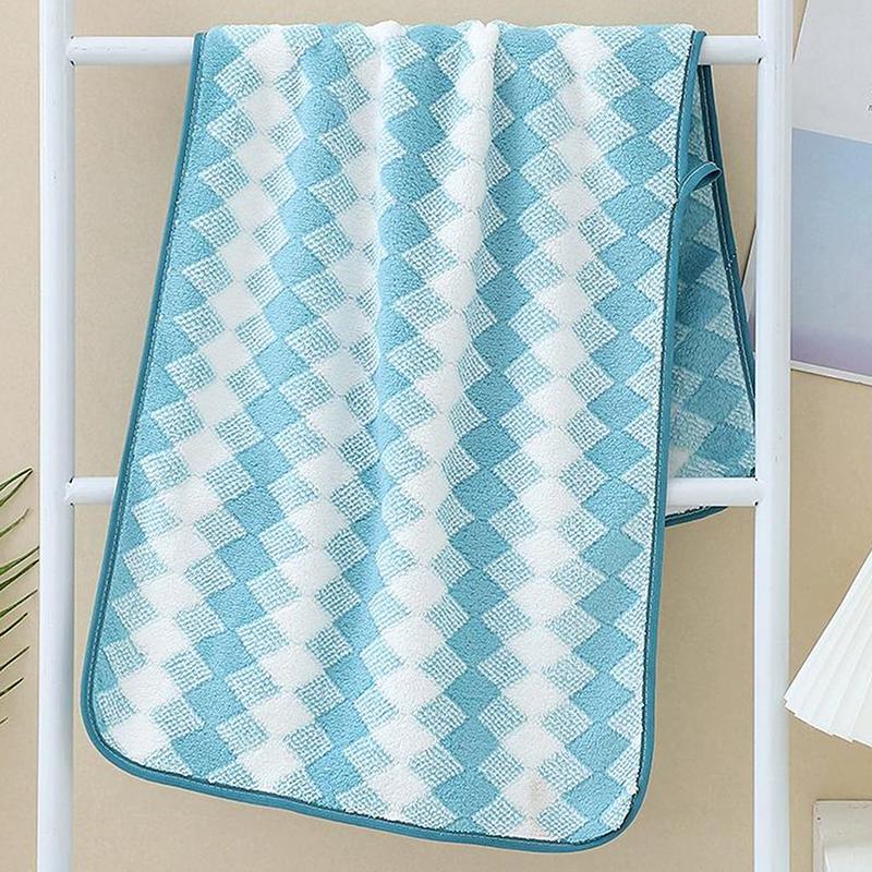 

Трехцветный клетчатый коралловый бархатный абсорбирующий бытовой полотенце для лица сухое полотенце для волос светло-зеленый