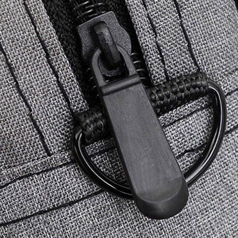 Slim Oxford Cloth Notebook Briefcase for 15.6-17.3 Inch Laptop, Splash-proof Portable Business Handbag, Gray Computer Bag