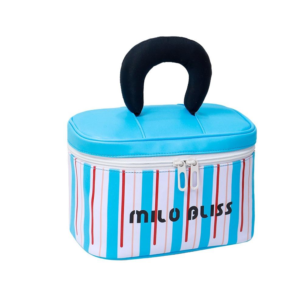 

INS Cosmetics Storage Bag Portable Cosmetic Case Gift Handheld Makeup Bag Travel синий