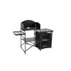 Portable Outdoor Camping Kitchen: Folding Stand with Grill, Fire Pit, and Tea Boiler for Mountain Adventures