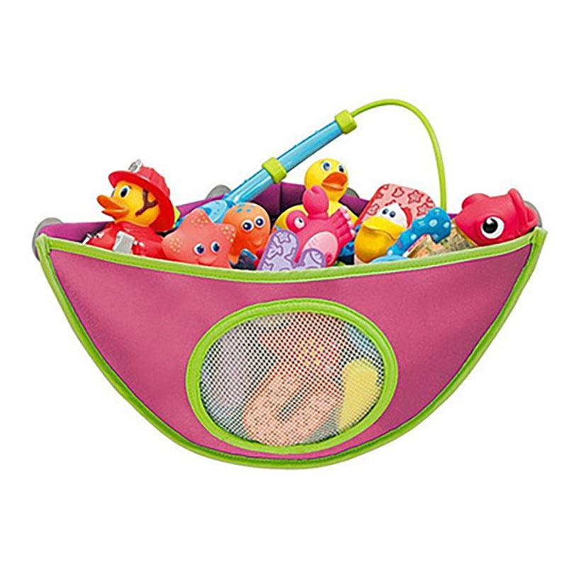 Non-Toxic New Cute Animal Bath Toys Kids Baby Tidy Storage Suction Bathroom Bathtub Doll Hanging Bag Basket Mesh Storage Bag Water Toys