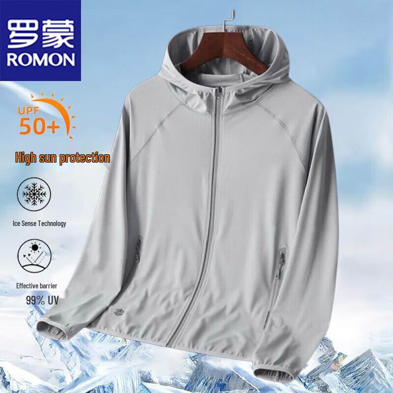 Romon Men's Summer Sun Protection Hoodie Jacket