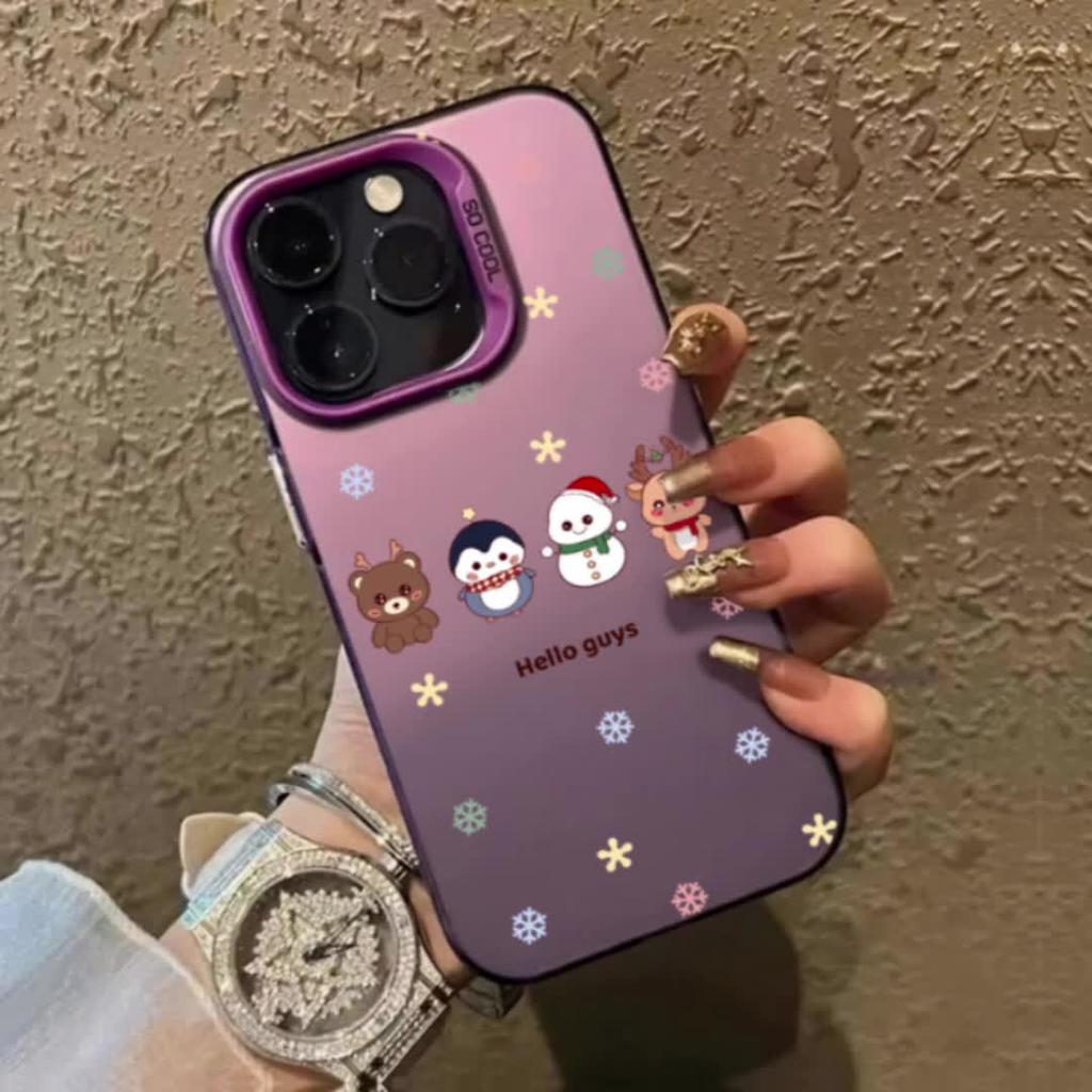 Case Phone Case For Iphone 17 16pro 15pro14 13 12 11 12pro 13pro Max 14plus Phone Funda Fashion Christmas Cover