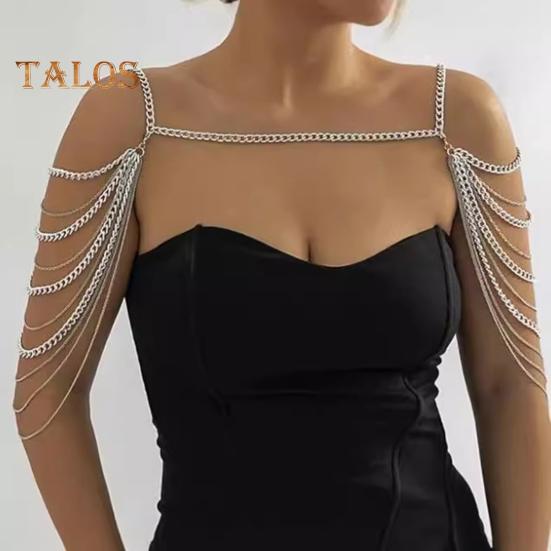 Dámský tělový řetízek Vícevrstvý střapec Ramenní řetízek Rande Večer Noční klub Párty Ramenní šperk Rekvizita pro vystoupení celebrity