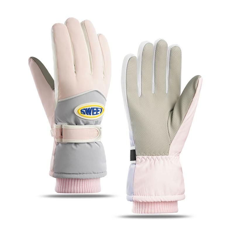 Winter Ski Gloves Men Women Thick Warm Windproof Waterproof Touchscreen Outdoor Snowboarding Cycling