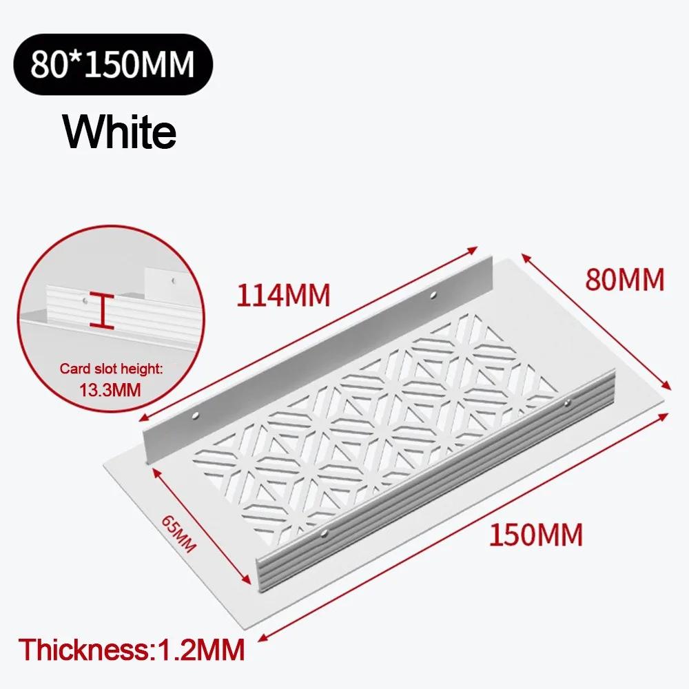 Aluminum Alloy Vents Cover Rectangle Louver Air Vent Decor 50/80mm Wide Breathable Mesh Hole Ornaments Furniture Hardware