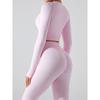 Yoga Clothes Suit Women's 2023 New Arrival Fall and Winter Tight Long Sleeves Fitness Clothes Tops Fancy Bright Color Sports Quick-Drying