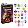 Squeeze Stress Ball Halloween Toy Advent Calendar, 24 Day Ghost Pumpkin Fidget Decompression Toys Set, Collectible Figures Gift Box for