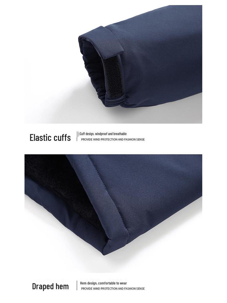 Varm bomullskappa för män i stora storlekar - Tjock, Rymlig, Utomhusjacka (10XL)