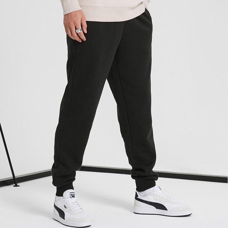 Puma Essential Pants Breathable Knitted Sports Trousers Men Bottoms Black 679489-01
