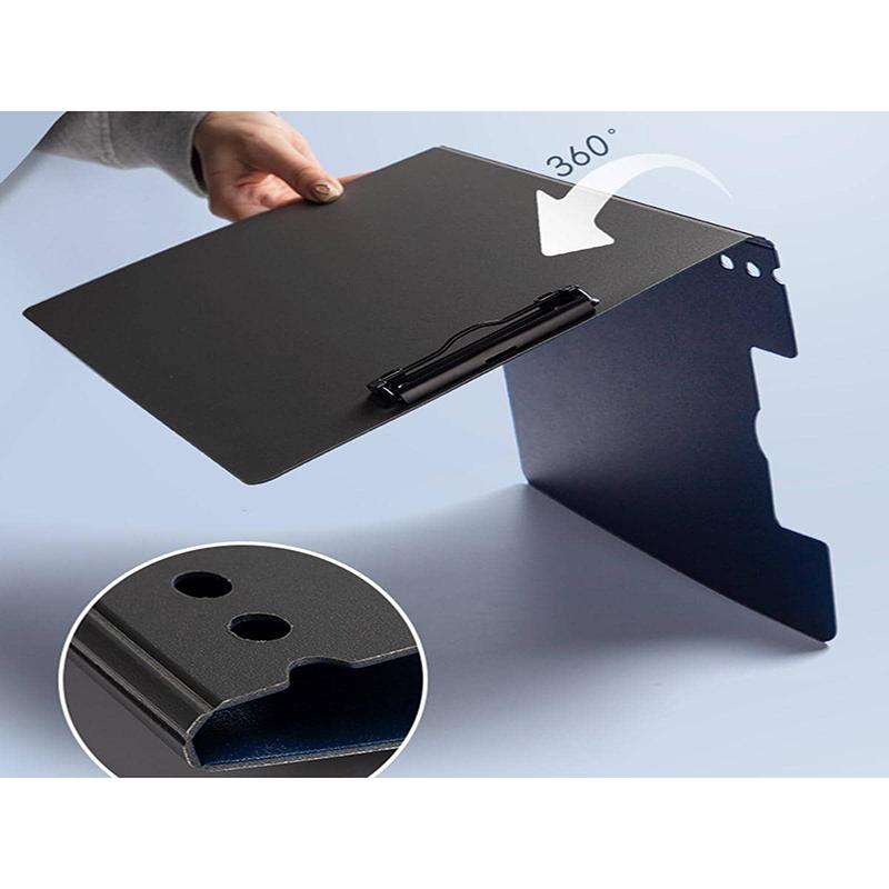 1Pcs Waterproof Fold with Double Clips Clipboard A4 File Cover Folder Write Draw Pad Clip Organizer Office Supplies