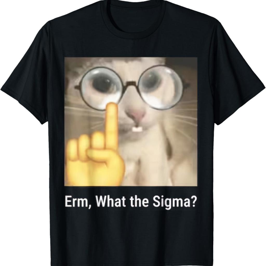 Ehm, Che il Meme del Gatto Sigma_ Maglietta Divertente