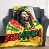 Bob Marley Blanket Comfortable Great for Picnics Office Chair Bedding for All Seasons Digital Print Perfect Gift for Relatives and Friends