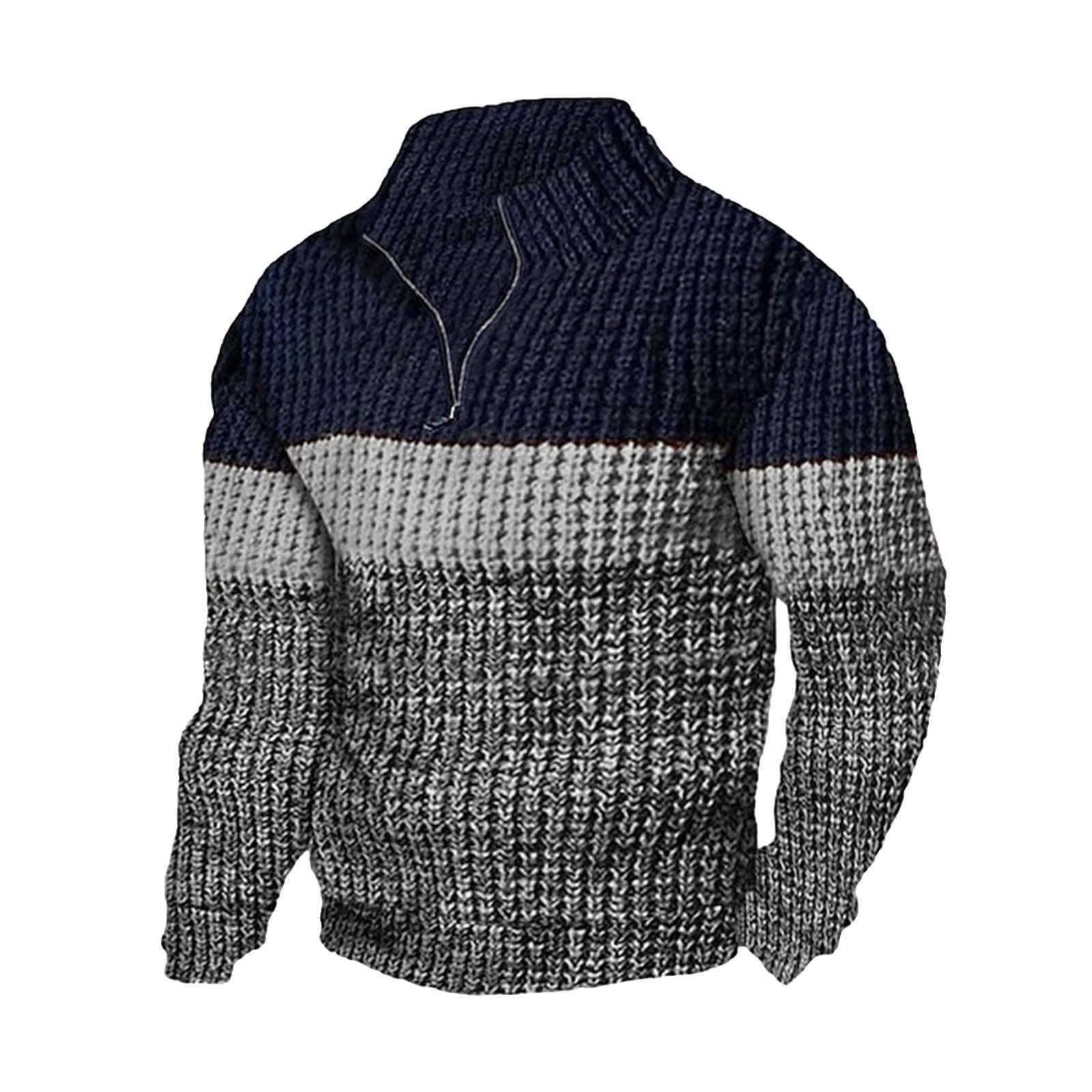 Мужской свитер, мужской повседневный вязаный пуловер, свободный крой, длинные рукава M