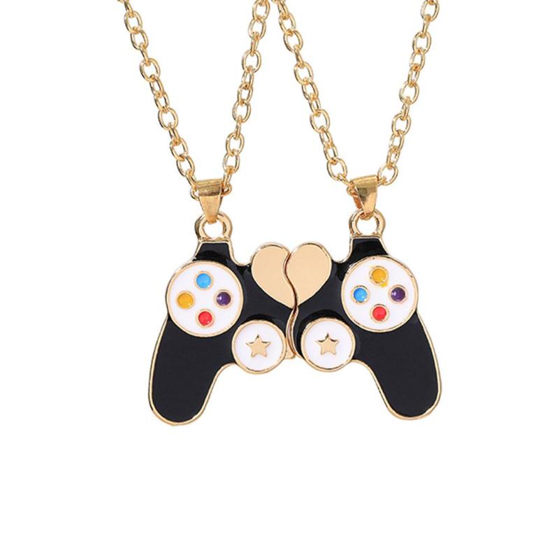Trendy Gamepad Lightning Stainless Steel Necklaces For Women Men Gold Color Metal Necklace Party Everyday Jewelry