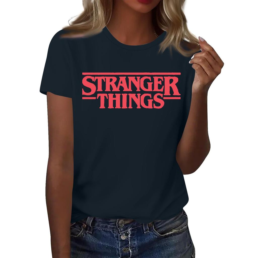 Women's Fashionable And Casual Long Sleeve Printed Short-Sleeved Top