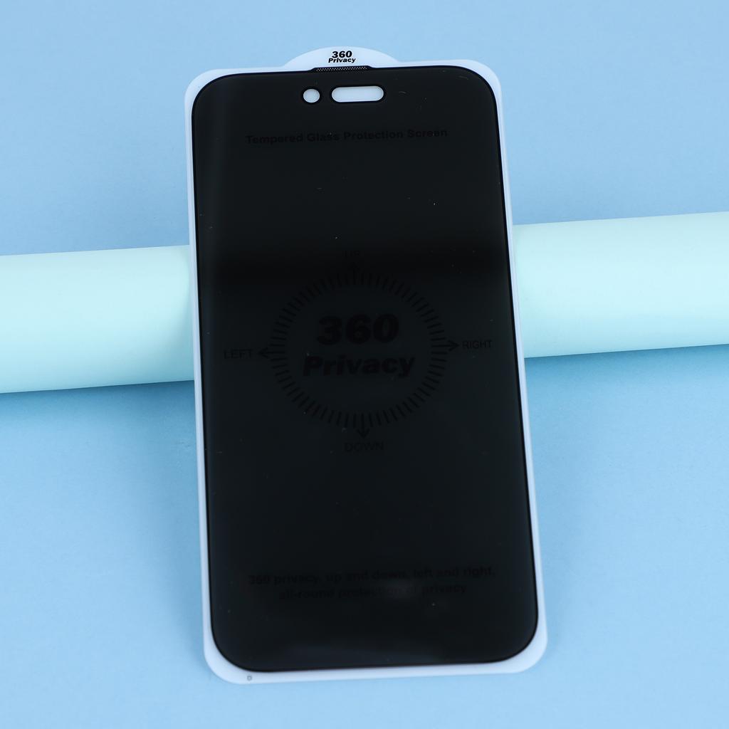 For iPhone 17 Air Privacy Screen Protector Purple Light Anti-Spy Tempered Glass Film with Dust-Proof Mesh