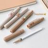 4Pcs/Set Cute Capybara Series Pocket Gel Pen 0.5MM Black Gel Ink Pen For Students Quick Drying Writting Pen School Office Supply