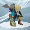 12cm Legend Of Zelda Anime Link Kingdom Of Tears Squatting Position Statue Game Pvc Handheld Models Dolls Ornaments Gifts